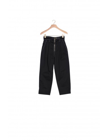 Pantalon en coton zippé et ceinturé suggérées chez