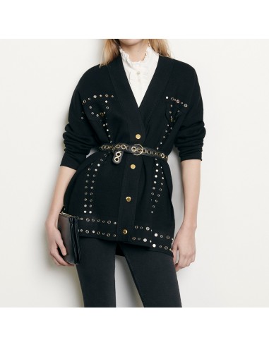 Cardi-coat orné de studs Les magasins à Paris