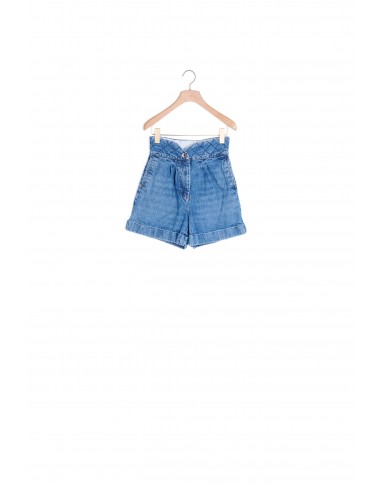 Short en jean à ceinture matelassée votre