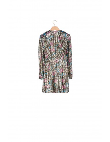 Robe courte en jacquard lurex ouvre sa boutique